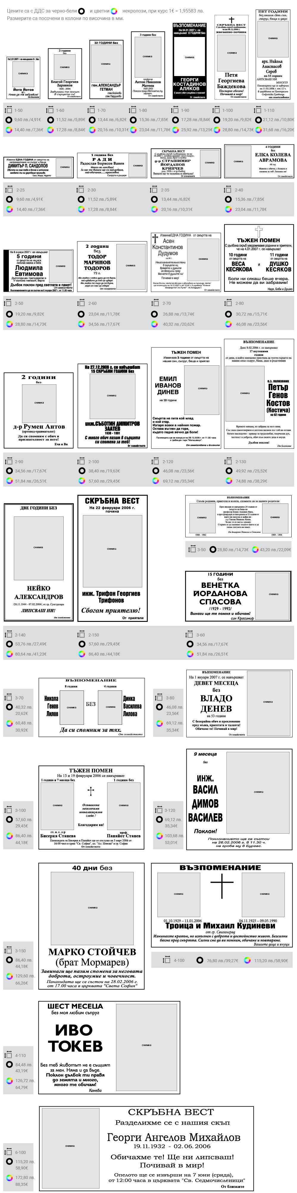 Формати на некролози